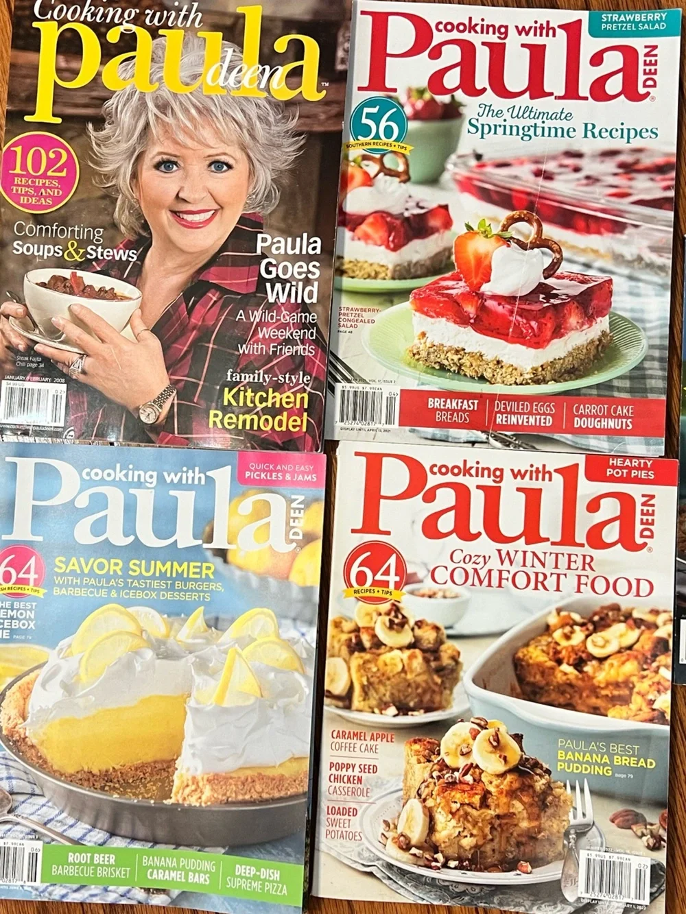 Paula Deen magazine collection lot of 6 recipes